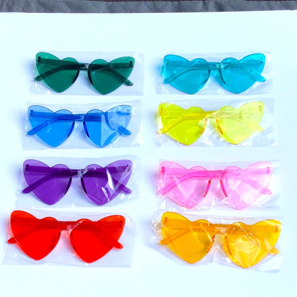 Heart Shaped Glasses 8pk Eras Tour Outfit Party Accessories